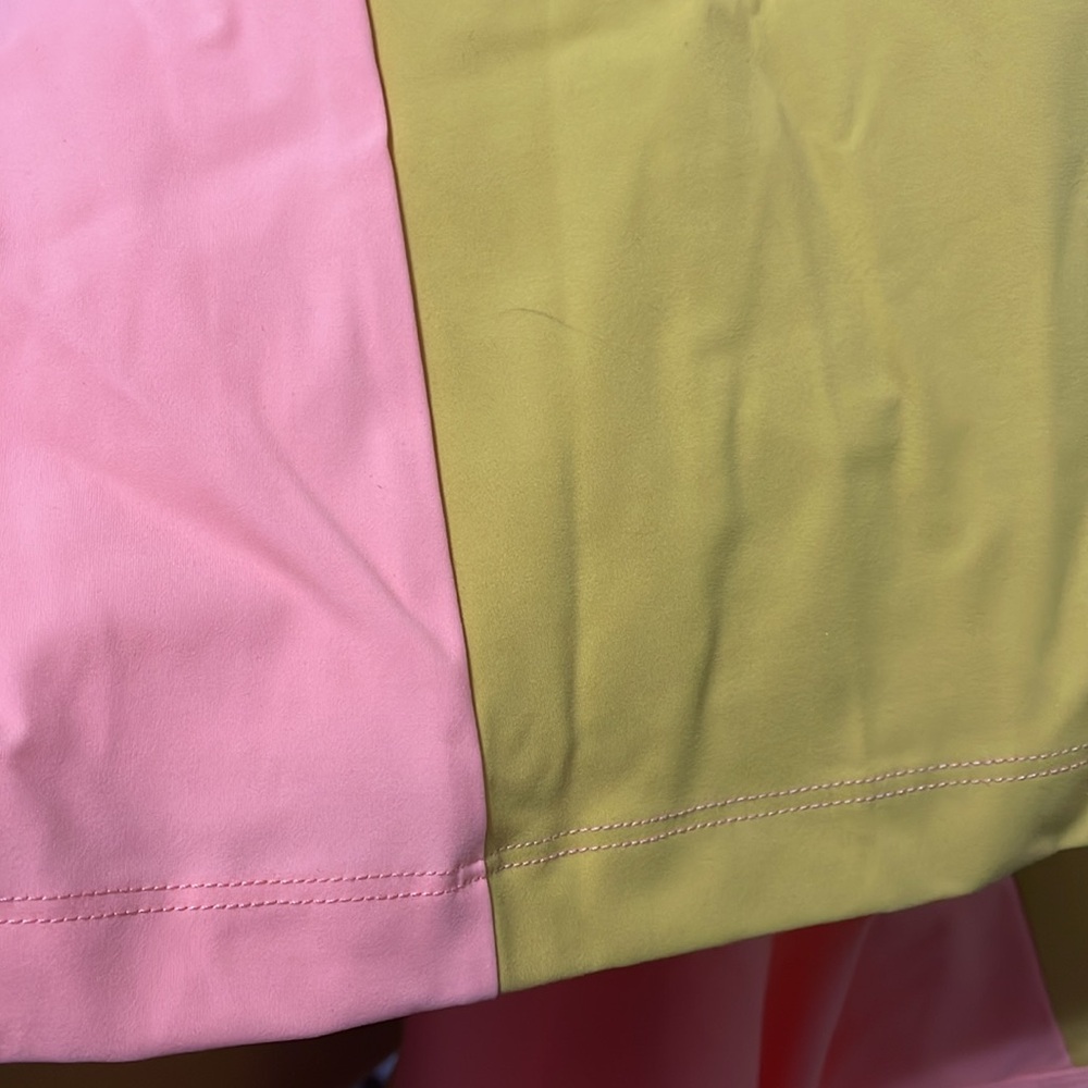 💙💖 NWT Outdoor Voices One Shoulder Colorblock Dress in‎ Nectarine/Dijon - Picture 5 of 7